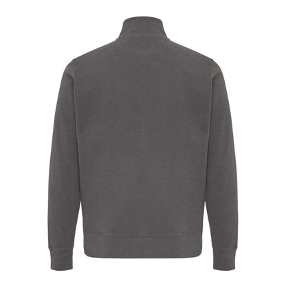 Anthracite - Back - Iqoniq Unisex Adult Elgon Recycled Cotton Quarter Zip Sweater Top