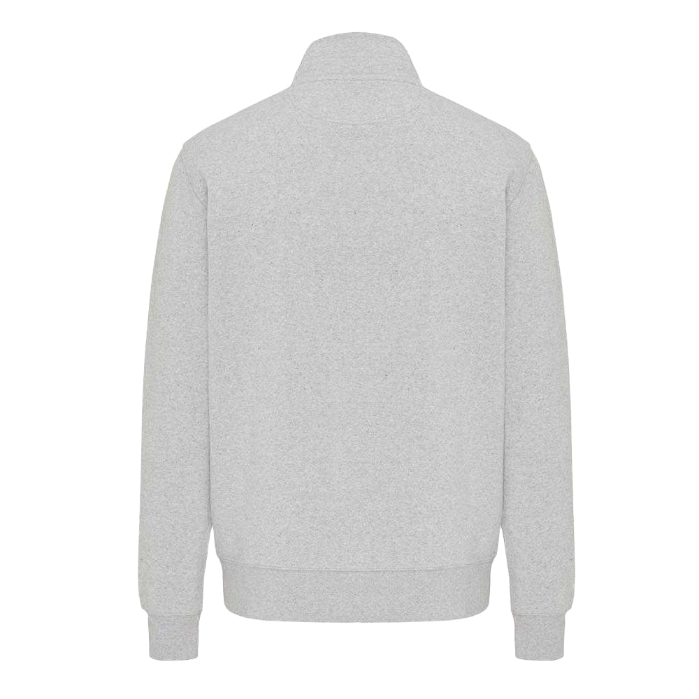 Light Heather Grey - Back - Iqoniq Unisex Adult Elgon Recycled Cotton Quarter Zip Sweater Top