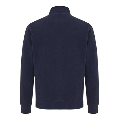 Navy - Back - Iqoniq Unisex Adult Elgon Recycled Cotton Quarter Zip Sweater Top