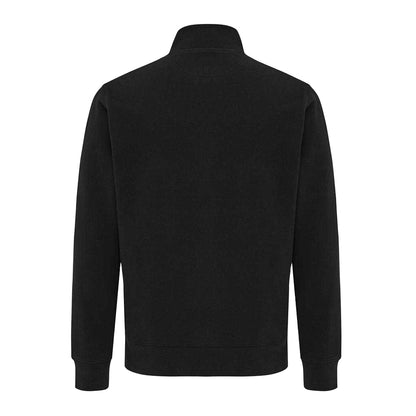 Black - Back - Iqoniq Unisex Adult Elgon Recycled Cotton Quarter Zip Sweater Top
