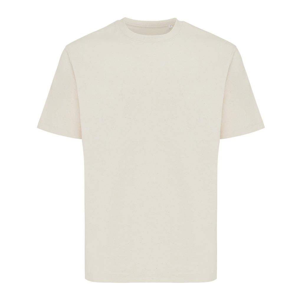 Natural Raw - Front - Iqoniq Unisex Adult Nikko Recycled Cotton Heavyweight T-Shirt