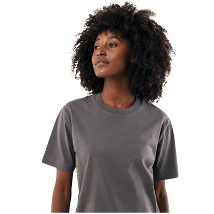 Anthracite - Side - Iqoniq Unisex Adult Nikko Recycled Cotton Heavyweight T-Shirt