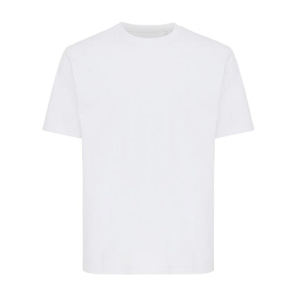 White - Front - Iqoniq Unisex Adult Nikko Recycled Cotton Heavyweight T-Shirt