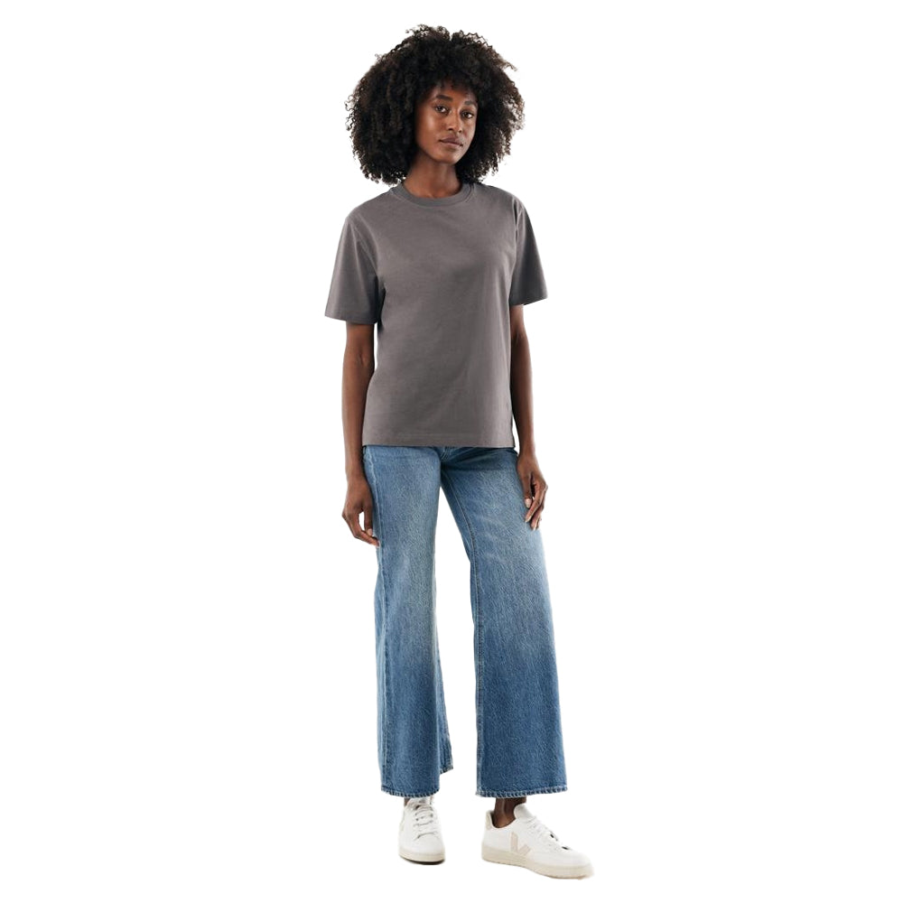 Anthracite - Lifestyle - Iqoniq Unisex Adult Nikko Recycled Cotton Heavyweight T-Shirt