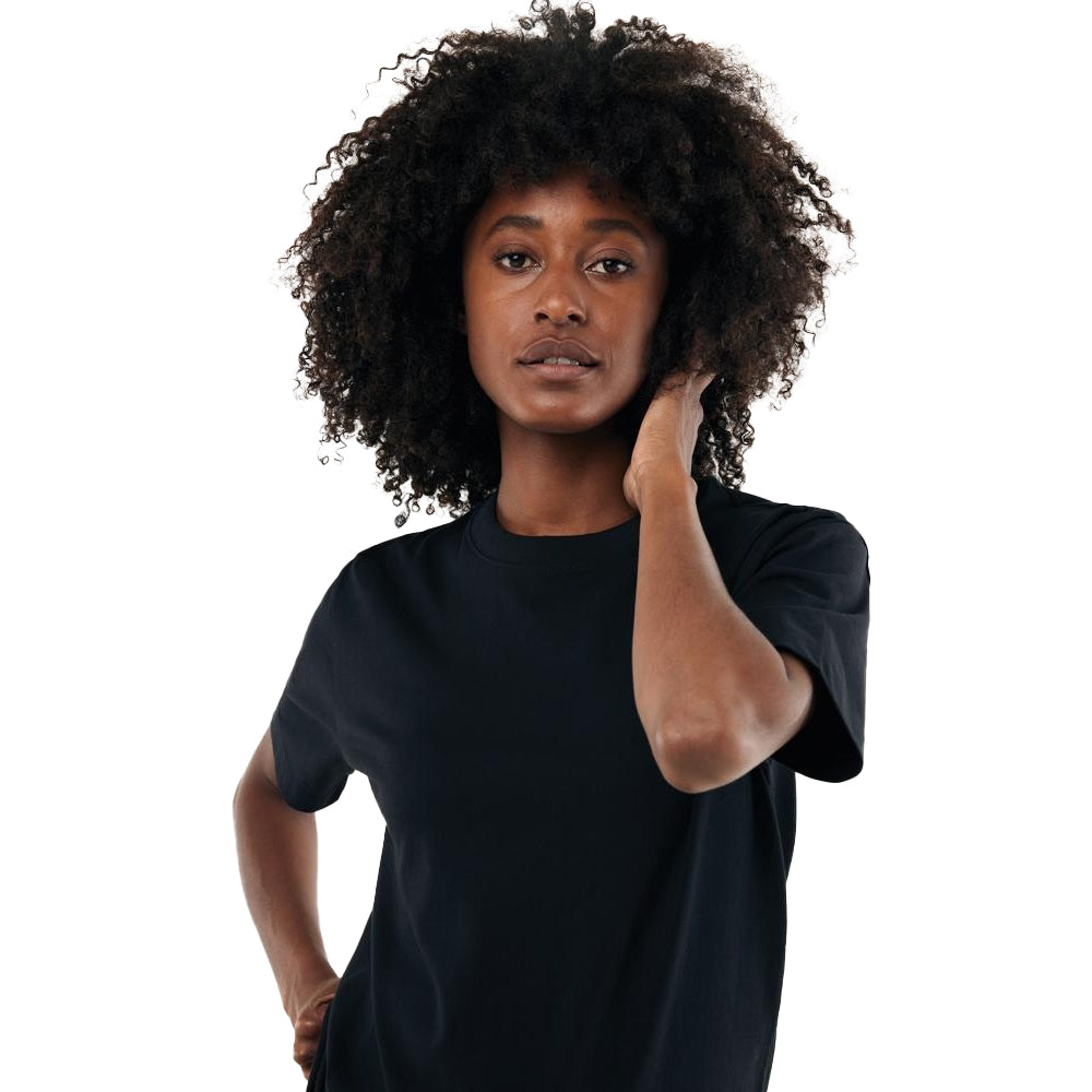 Black - Side - Iqoniq Unisex Adult Nikko Recycled Cotton Heavyweight T-Shirt