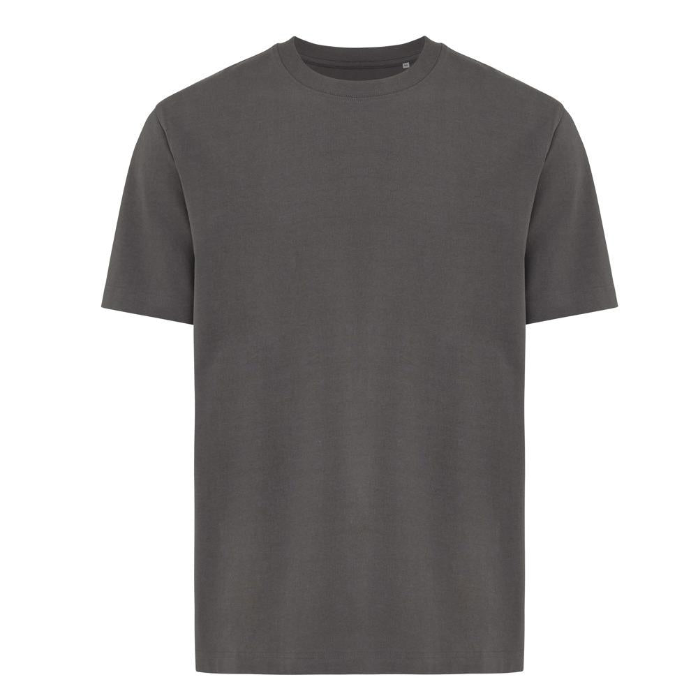 Anthracite - Front - Iqoniq Unisex Adult Nikko Recycled Cotton Heavyweight T-Shirt