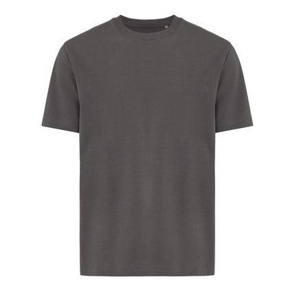 Anthracite - Front - Iqoniq Unisex Adult Nikko Recycled Cotton Heavyweight T-Shirt