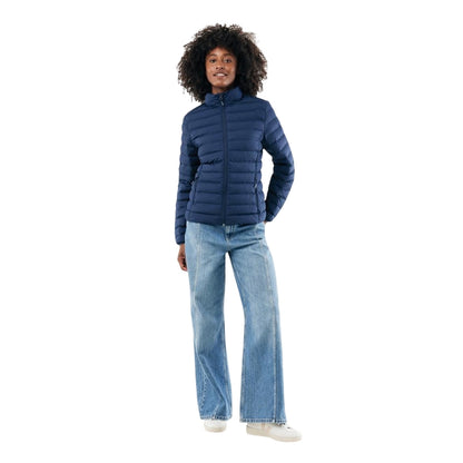 Navy - Lifestyle - Iqoniq Womens-Ladies Maiko Recycled Polyester Padded Jacket