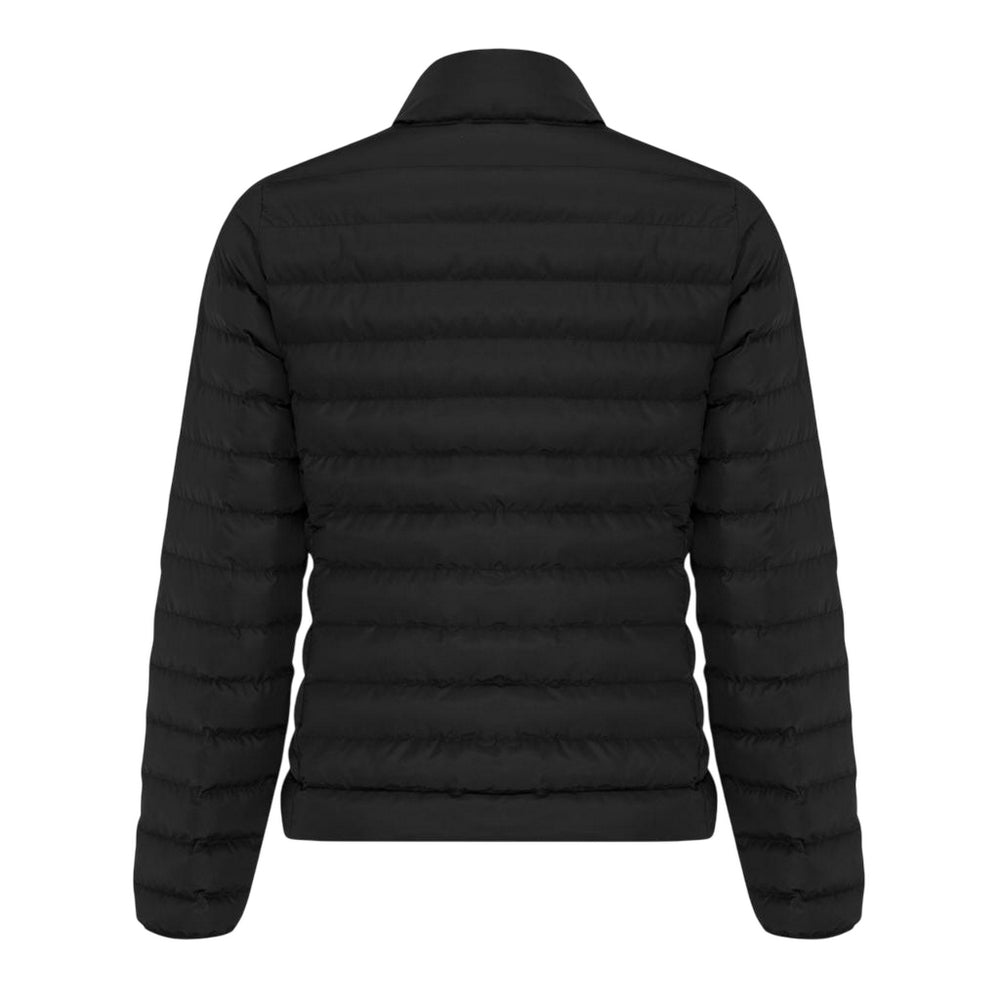 Black - Back - Iqoniq Womens-Ladies Maiko Recycled Polyester Padded Jacket