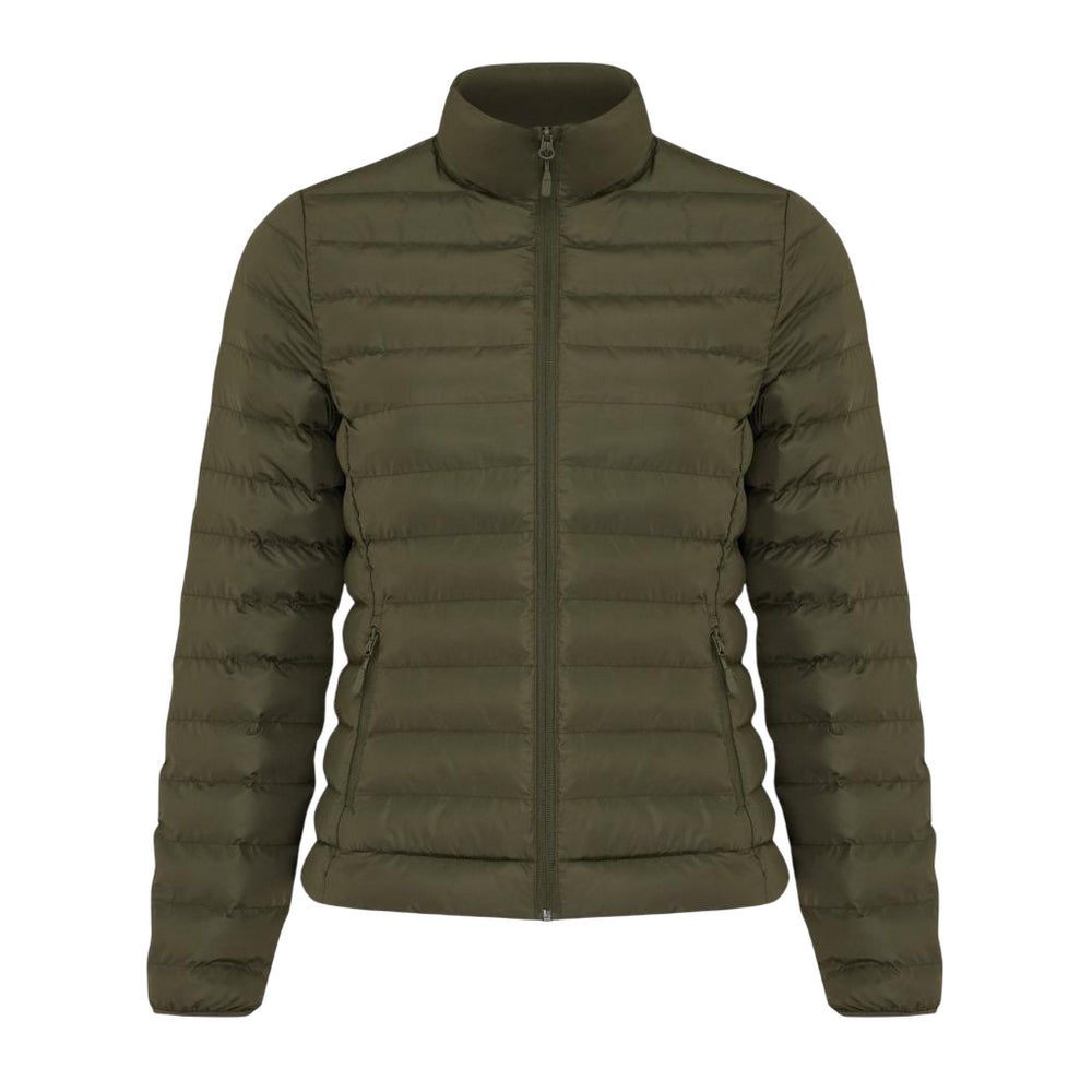 Khaki Green - Front - Iqoniq Womens-Ladies Maiko Recycled Polyester Padded Jacket