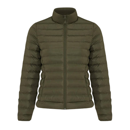 Khaki Green - Front - Iqoniq Womens-Ladies Maiko Recycled Polyester Padded Jacket