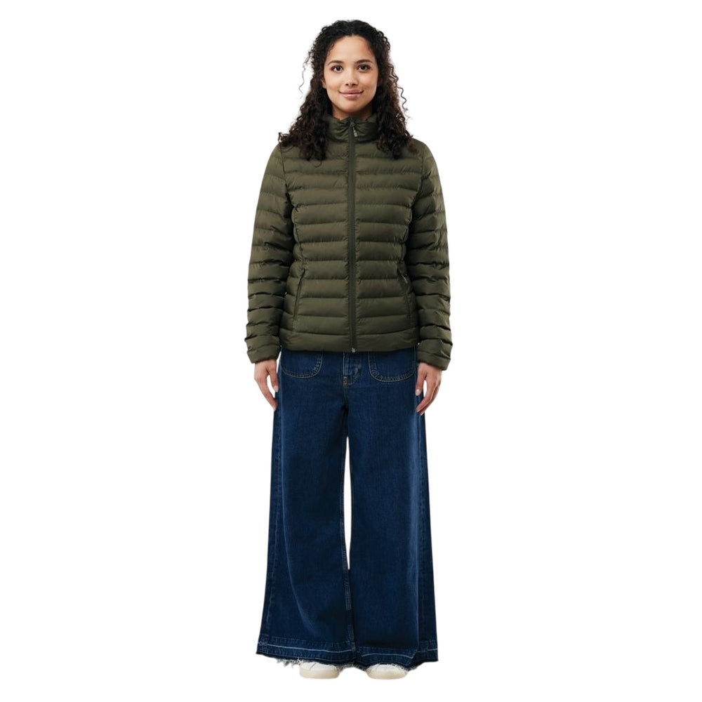 Khaki Green - Side - Iqoniq Womens-Ladies Maiko Recycled Polyester Padded Jacket