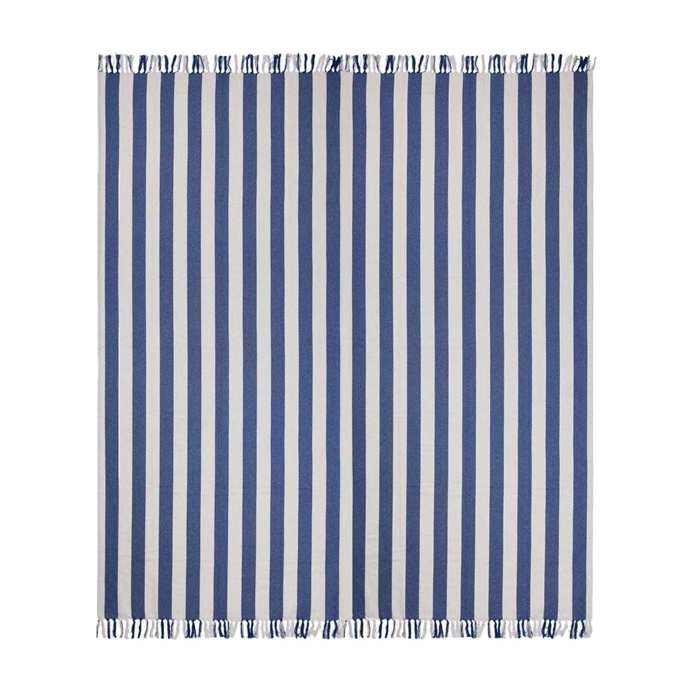 Blue - Back - Vinga Ornos Family Hammam Towel