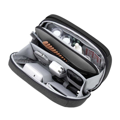 Black - Back - XD Design Logo Toiletry Bag