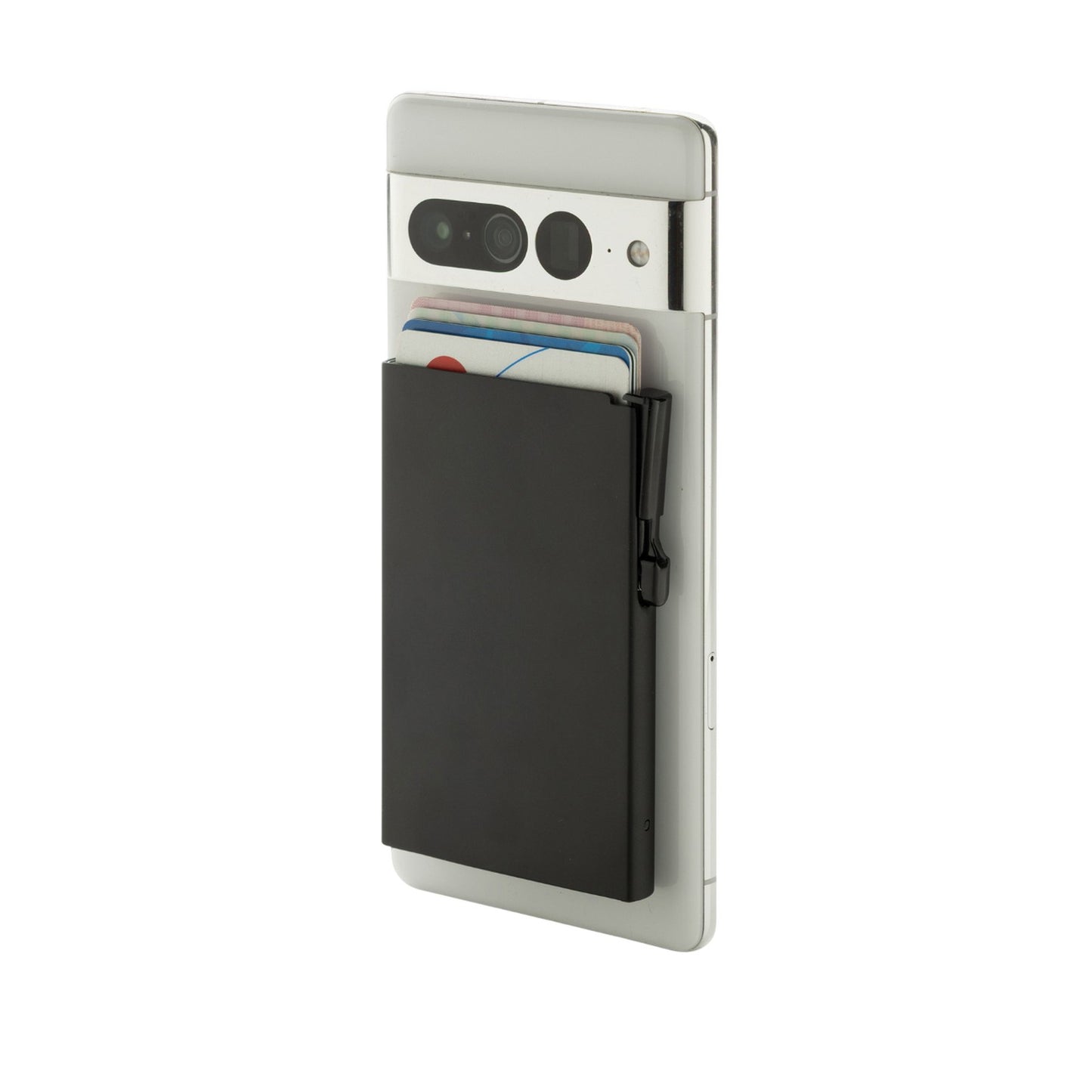 Black - Side - XD Collection Aluminium Standard Phone Card Holder