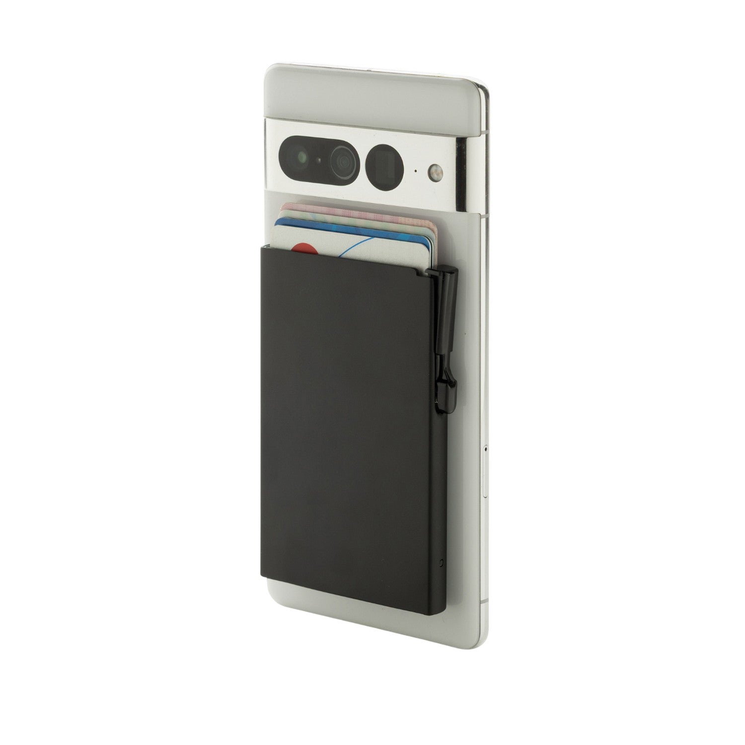 Black - Side - XD Collection Aluminium Standard Phone Card Holder