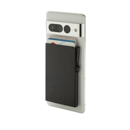 Black - Side - XD Collection Aluminium Standard Phone Card Holder