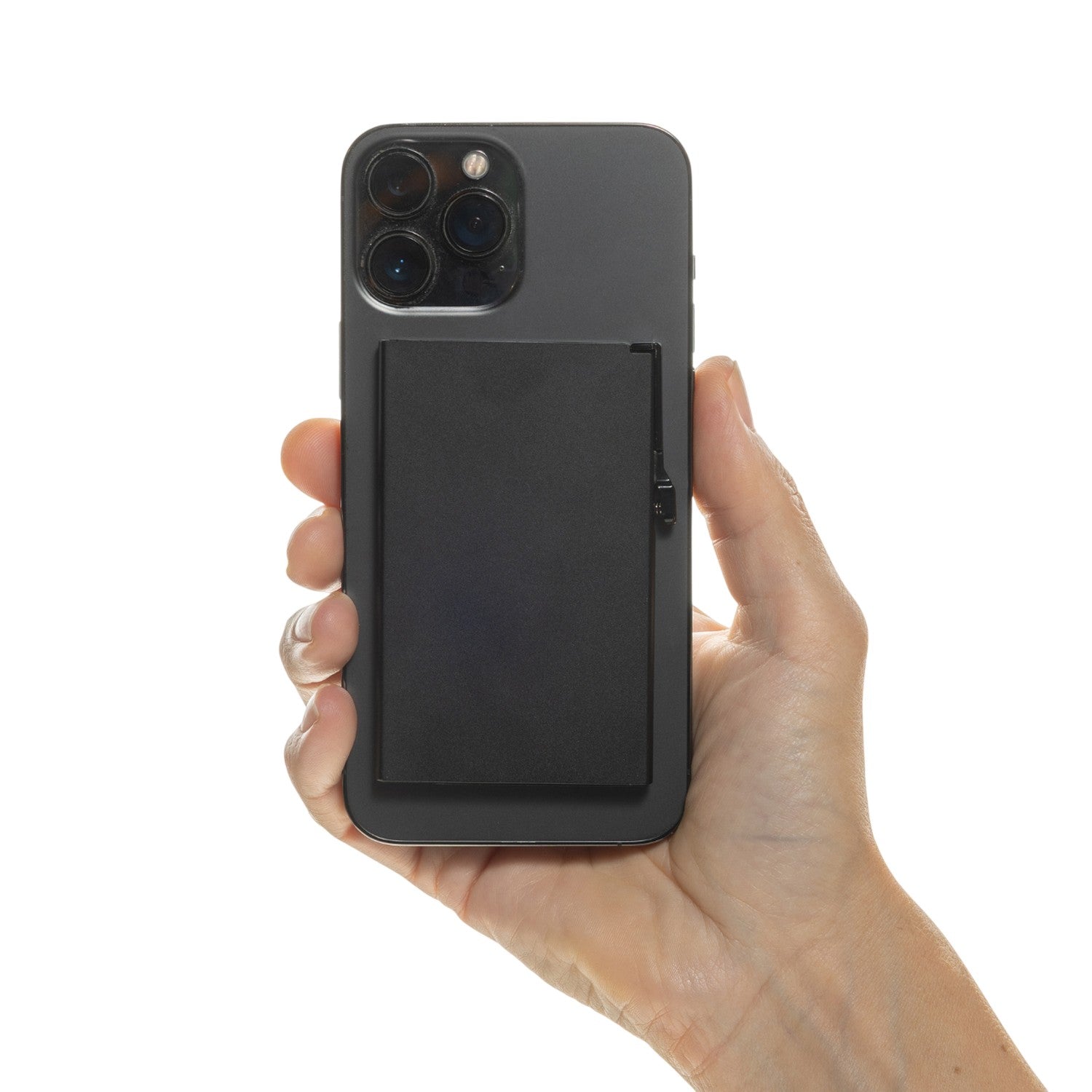 Black - Lifestyle - XD Collection Aluminium Standard Phone Card Holder
