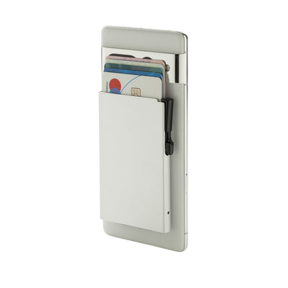 Silver - Side - XD Collection Aluminium Standard Phone Card Holder
