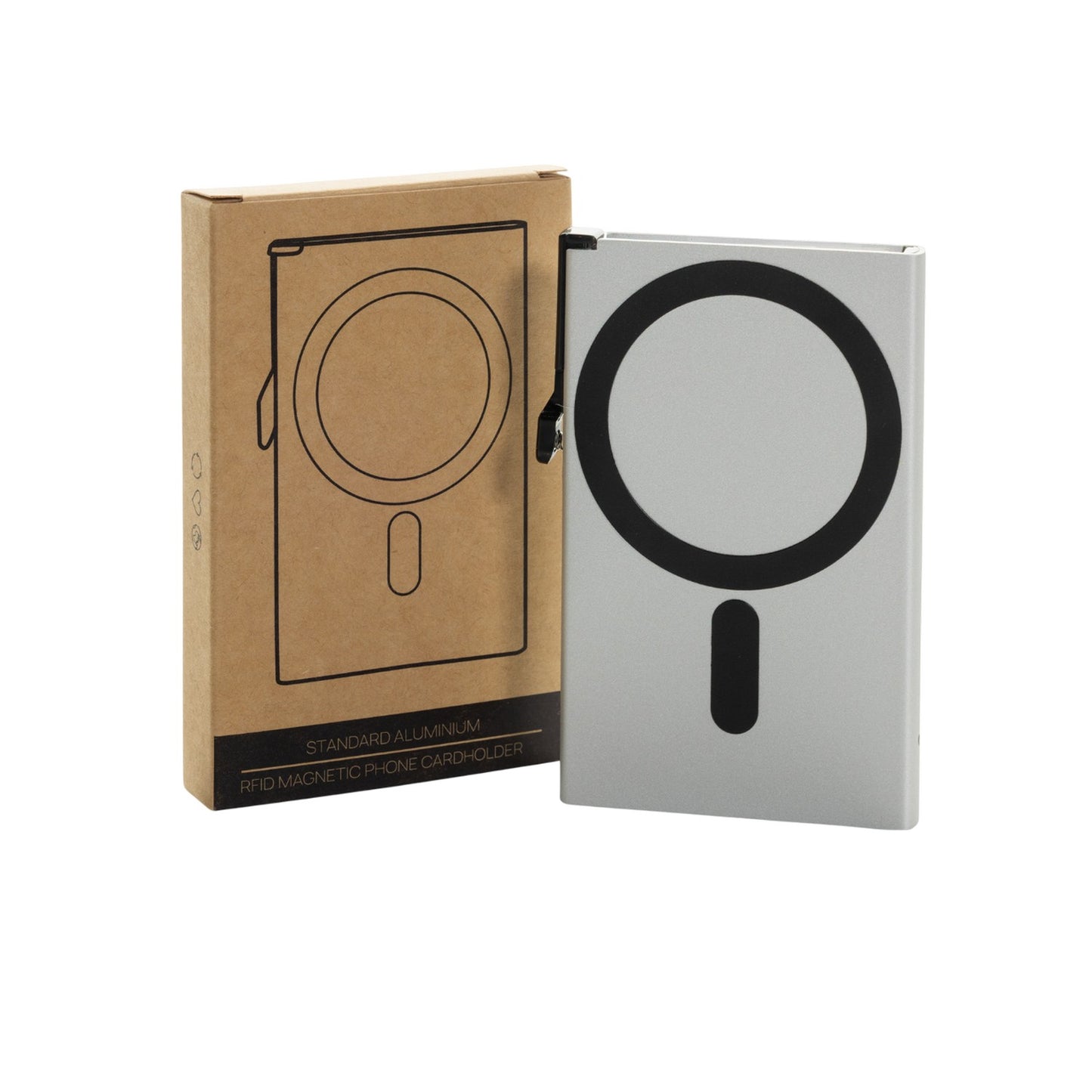 Silver - Pack Shot - XD Collection Aluminium Standard Phone Card Holder