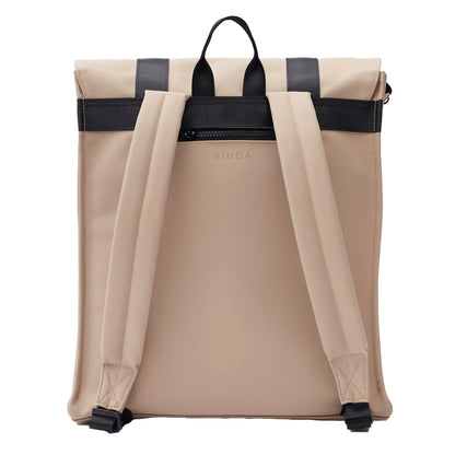 Greige - Back - Vinga Baltimore 19L Backpack