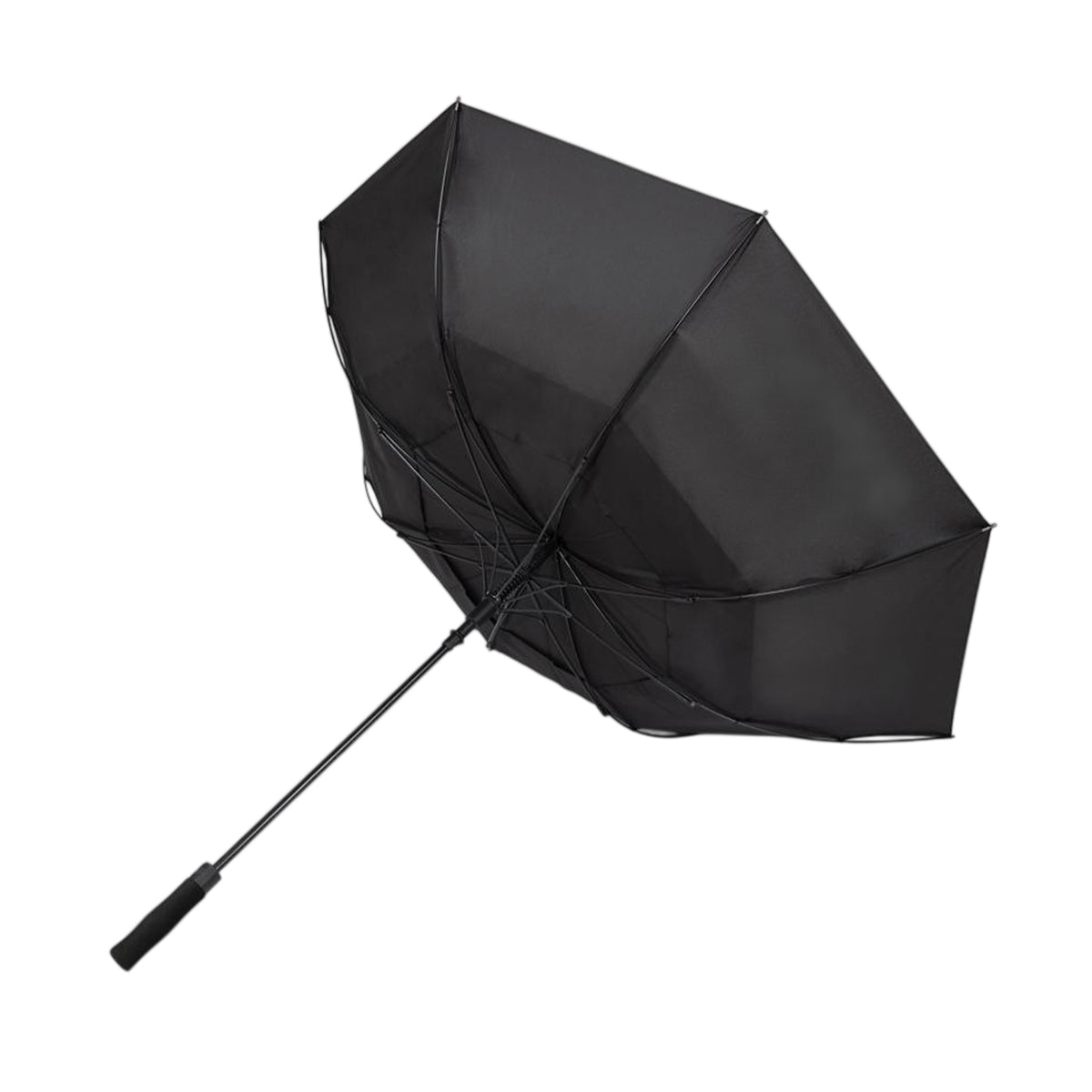 Black - Back - Nordic Drift Trail Stormproof Aware Folding Umbrella