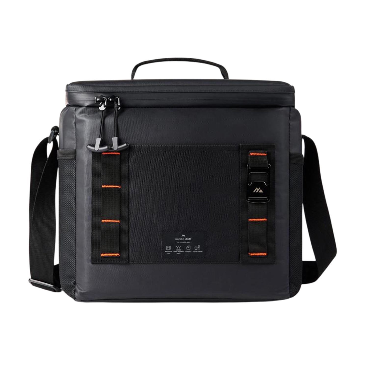 Black - Front - Nordic Drift Storm Water Repellent Cooler Bag