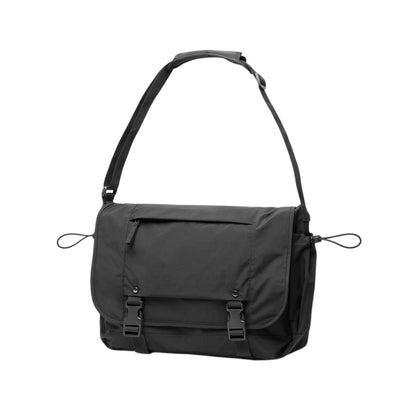 Black - Side - XD Kento Urban Recycled Nylon Messenger Bag