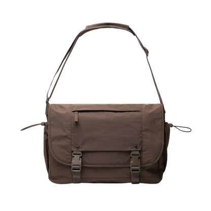 Brown - Front - XD Kento Urban Recycled Nylon Messenger Bag