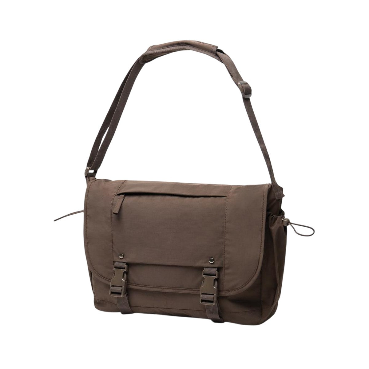 Brown - Side - XD Kento Urban Recycled Nylon Messenger Bag