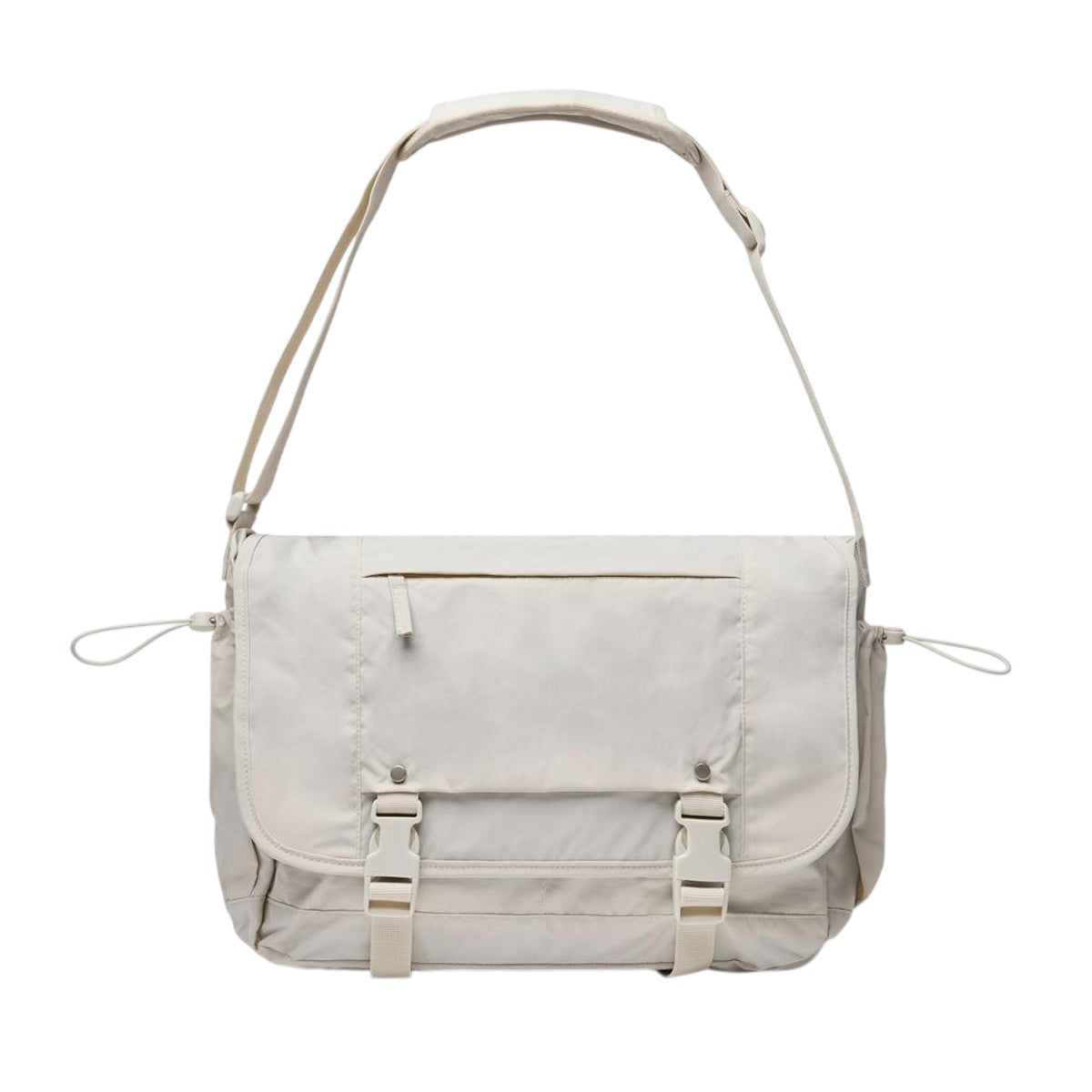 Beige - Front - XD Kento Urban Recycled Nylon Messenger Bag