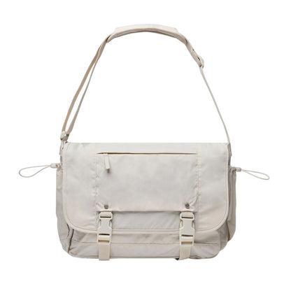 Beige - Front - XD Kento Urban Recycled Nylon Messenger Bag
