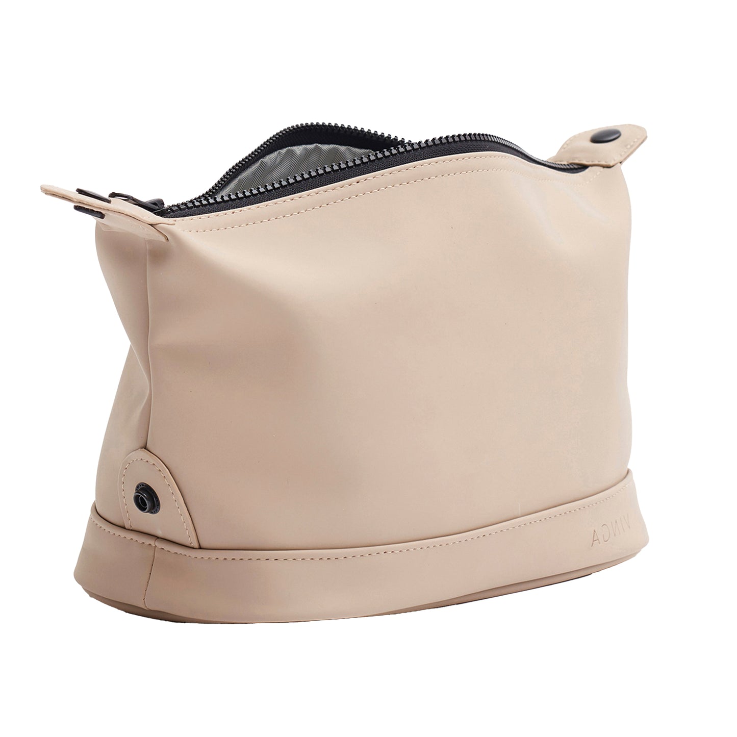 Greige - Side - Vinga Baltimore 4.5L Wash Bag