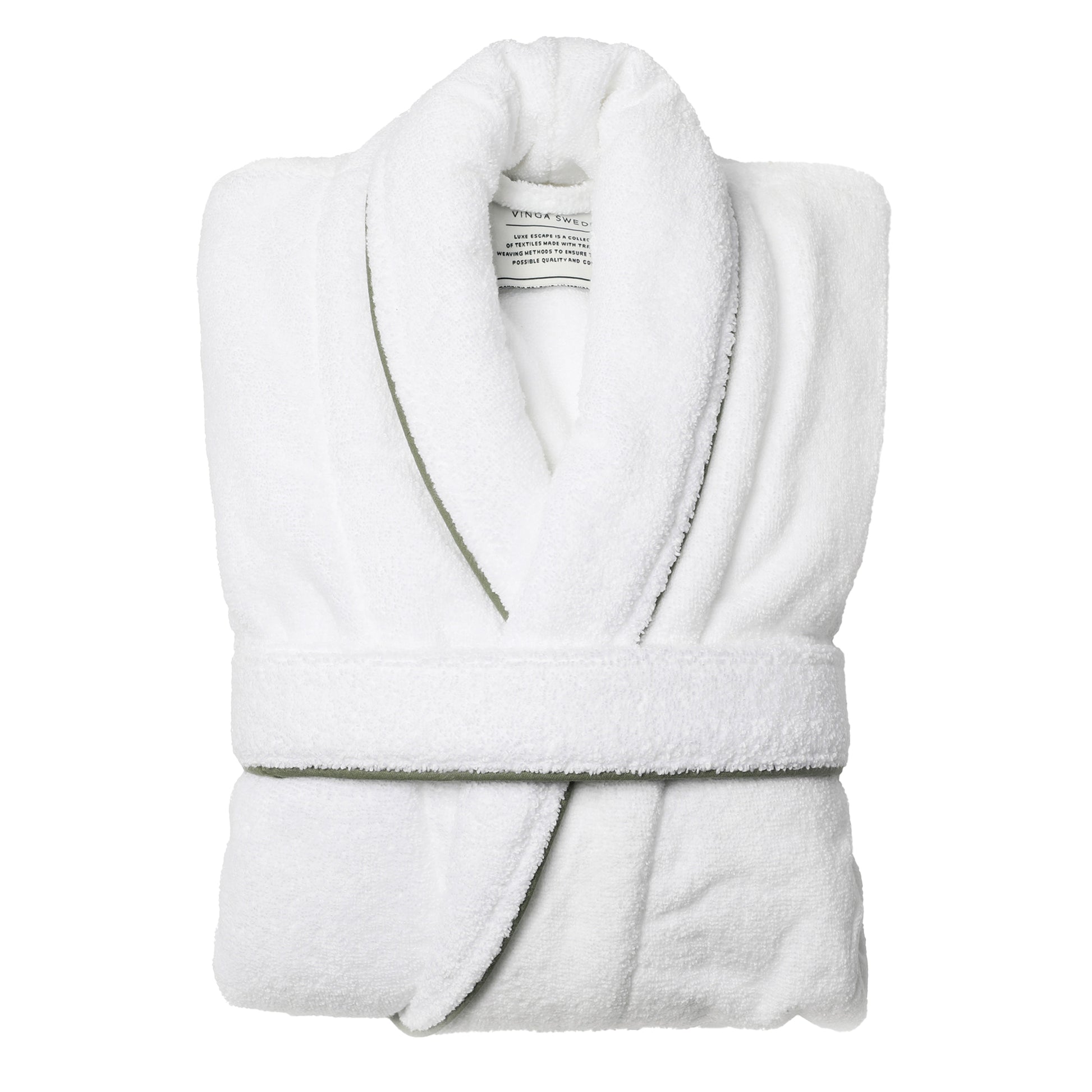 White - Side - Vinga Unisex Adult Harper Dressing Gown