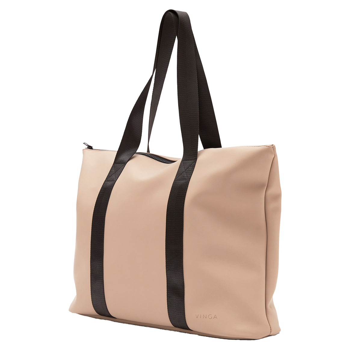 Greige - Back - Vinga Baltimore Tote Bag