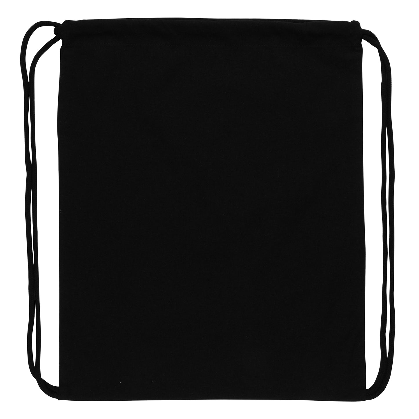 Black - Back - XD Collection Impact Cotton Aware Drawstring Bag