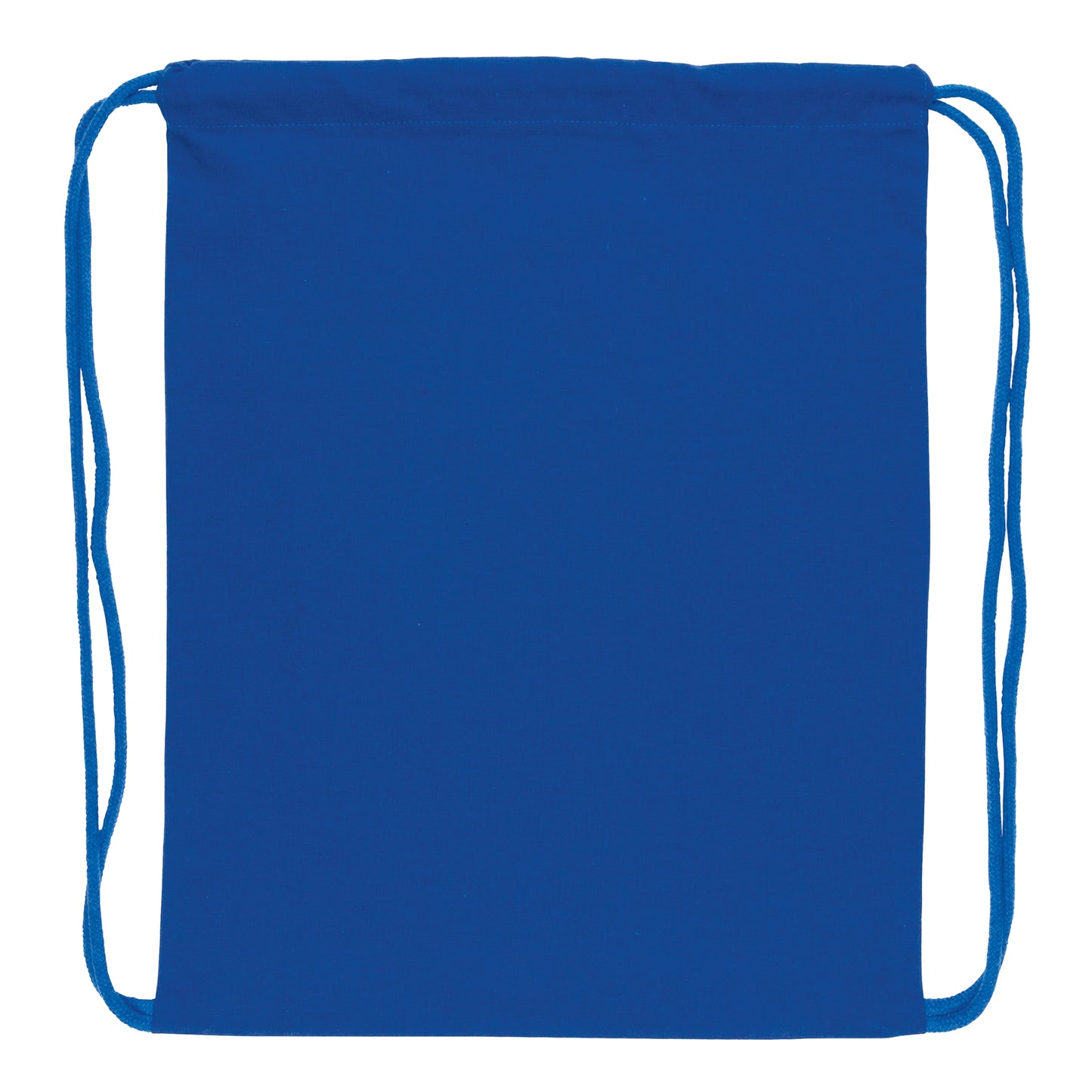 Blue - Back - XD Collection Impact Cotton Aware Drawstring Bag