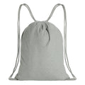 Grey - Front - XD Collection Impact Cotton Aware Drawstring Bag