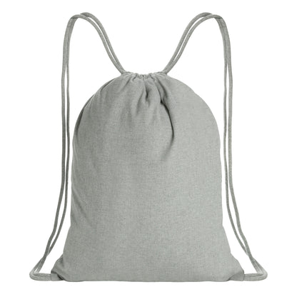 Grey - Front - XD Collection Impact Cotton Aware Drawstring Bag