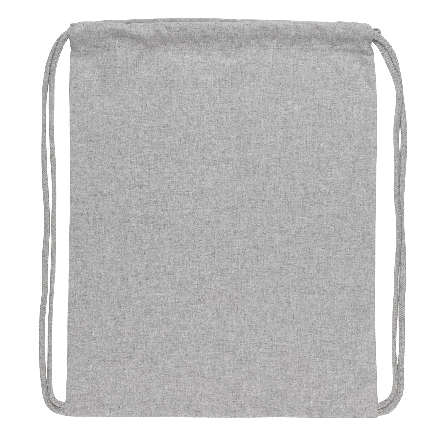 Grey - Back - XD Collection Impact Cotton Aware Drawstring Bag