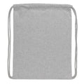 Grey - Back - XD Collection Impact Cotton Aware Drawstring Bag