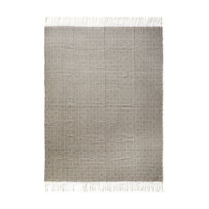 Black - Back - Vinga Lenox Geometric Throw