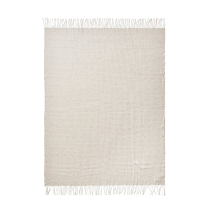 Brown - Back - Vinga Lenox Geometric Throw