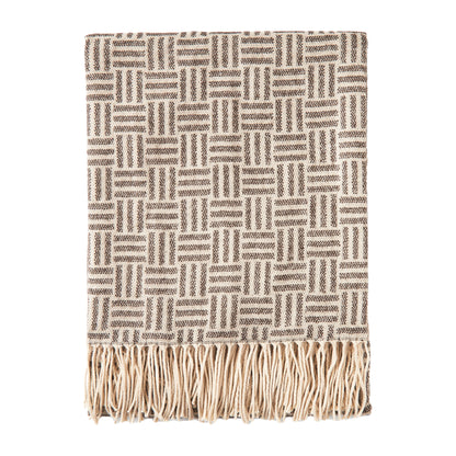 Black - Front - Vinga Lenox Geometric Throw