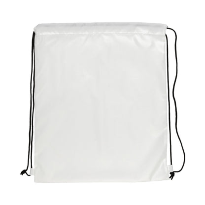 White - Back - XD Collection Impact RPET Aware Drawstring Bag