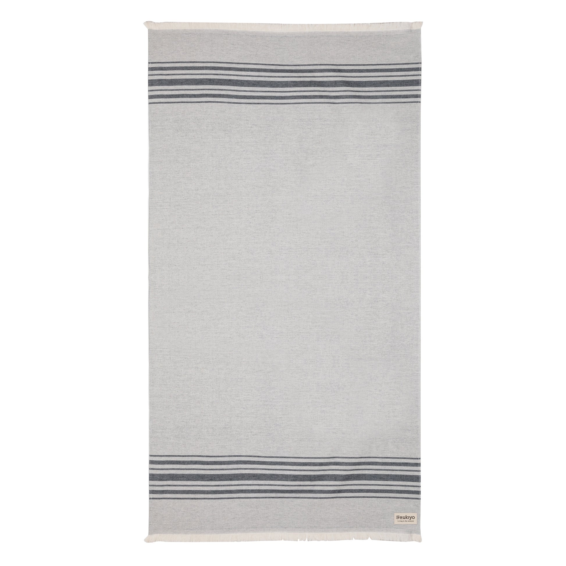 Black - Back - Ukiyo Yumiko Aware Hammam Bath Towel