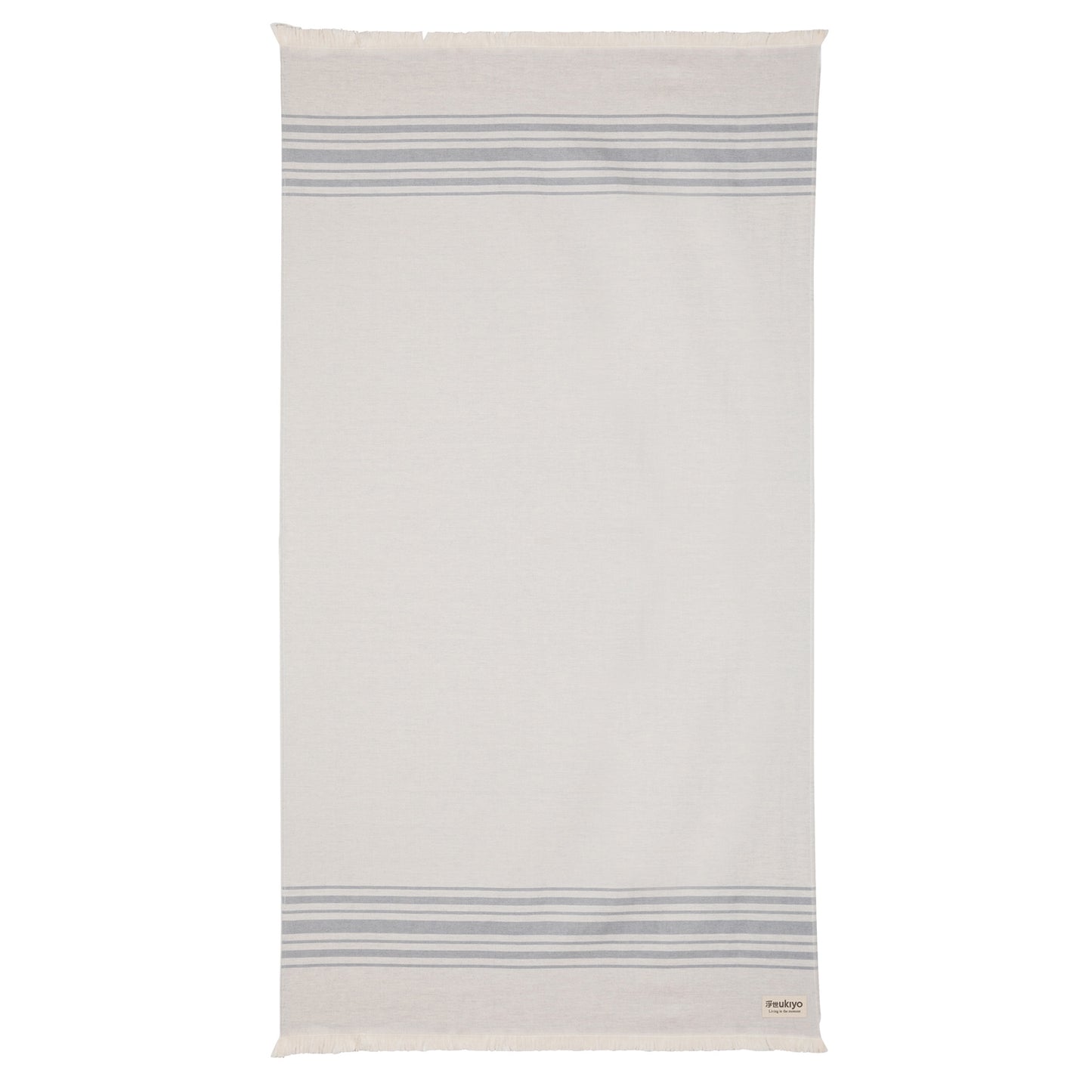 Grey - Back - Ukiyo Yumiko Aware Hammam Bath Towel
