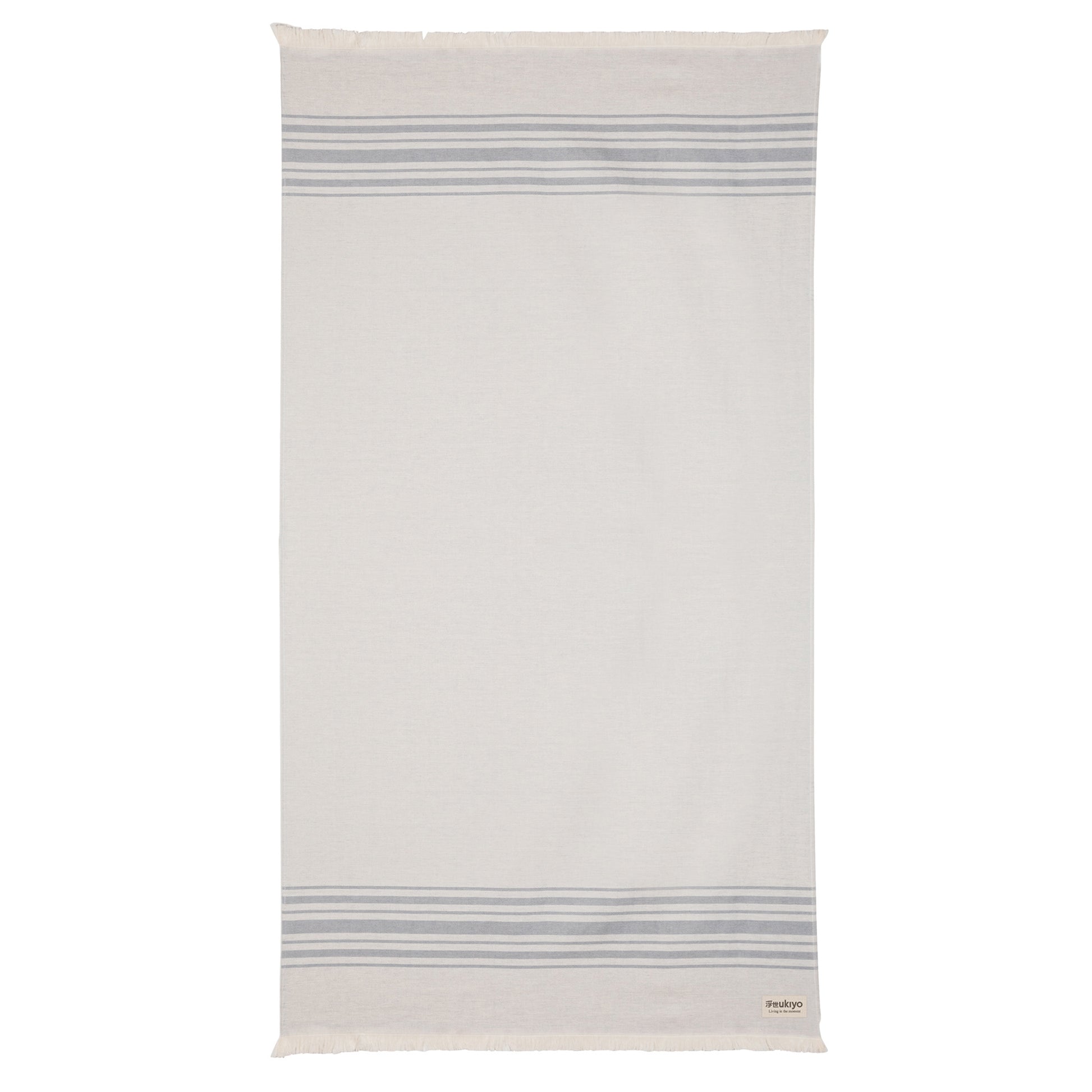 Grey - Back - Ukiyo Yumiko Aware Hammam Bath Towel