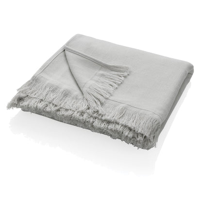 Grey - Front - Ukiyo Keiko Aware Hammam Bath Towel