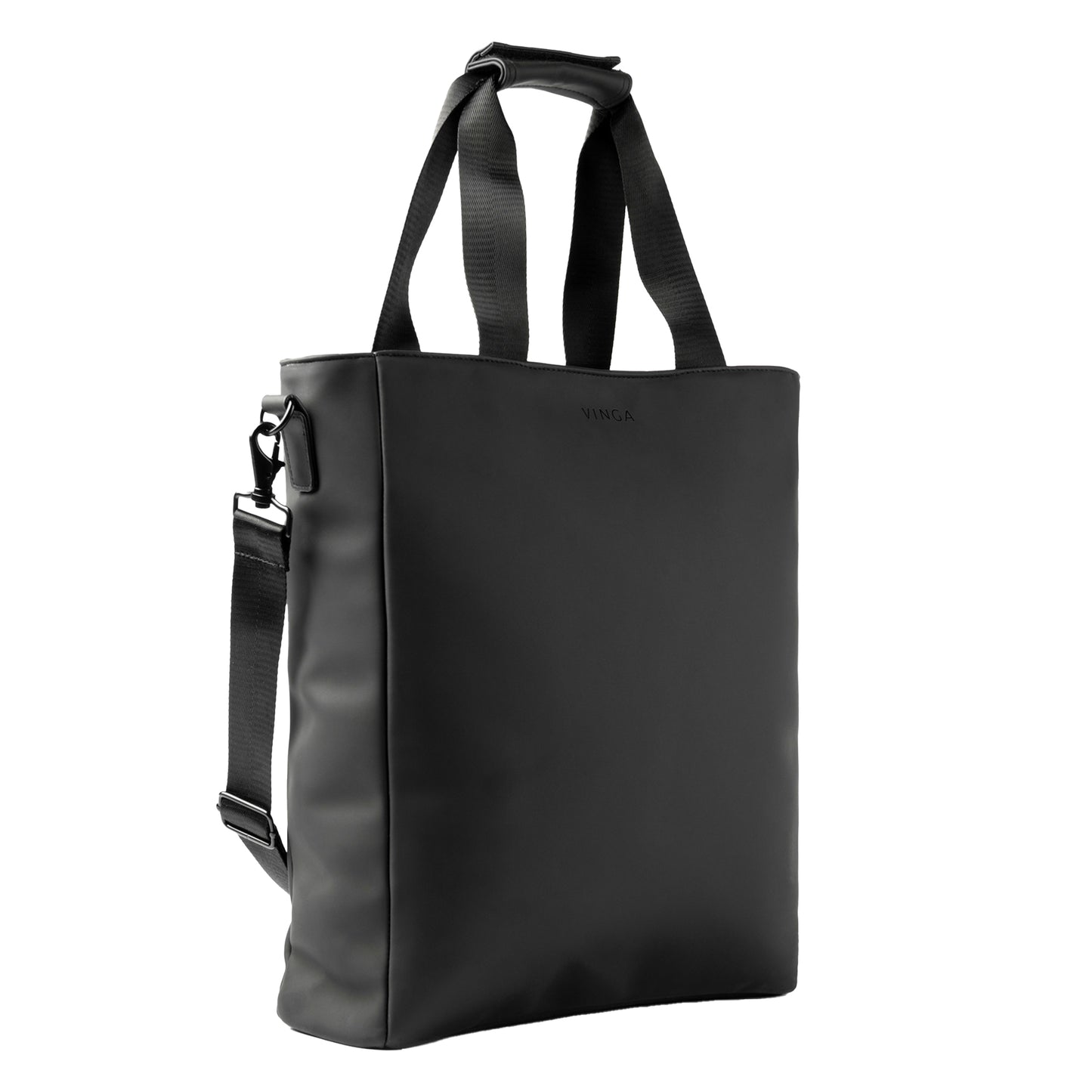 Black - Side - Vinga Baltimore Tote Bag